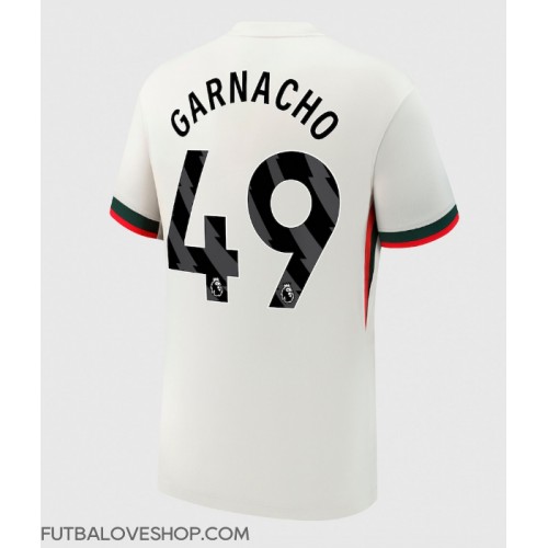 Dres Chelsea Alejandro Garnacho #49 Preč 2025-26 Krátky Rukáv